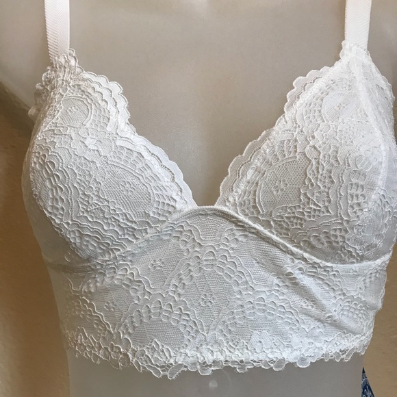 NWT Free People White Lace Bralette - Picture 3 of 8